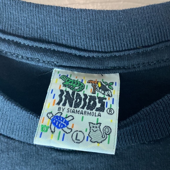 Costa Rica Parrot Bird Sewn Art Travel Kuna Yala Indians T-Shirt Hand made Sz L - Picture 3 of 6